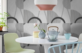 Обои 1127-11 фото в интерьере кухни превью