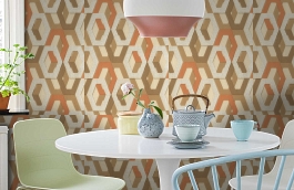 Обои 1137-06 фото в интерьере кухни превью