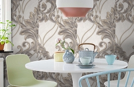 Обои 1153-17 фото в интерьере кухни превью