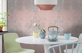 Обои 1157-07 фото в интерьере кухни превью