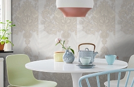 Обои 1157-11 фото в интерьере кухни превью