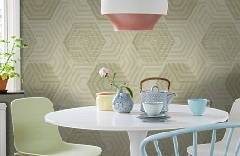 Обои 1161-04 фото в интерьере кухни превью