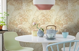 Обои 3587-4 фото в интерьере кухни превью