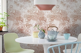 Обои 3587-6 фото в интерьере кухни превью