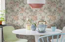 Обои 3643-5 фото в интерьере кухни превью