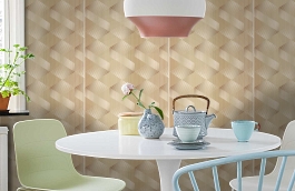 Обои 3747-3 фото в интерьере кухни превью