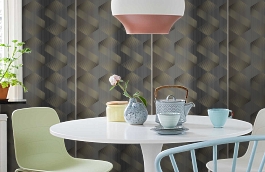 Обои 3747-7 фото в интерьере кухни превью