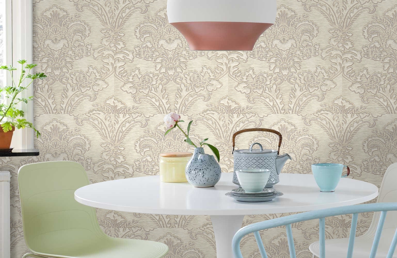 Обои 4003 фото в интерьере кухни