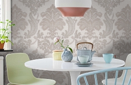 Обои 4573-3 фото в интерьере кухни превью