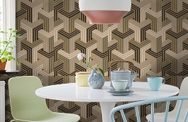 Обои 6005-06 фото в интерьере кухни превью