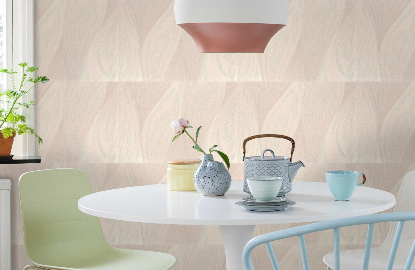 Обои 7005-00 фото в интерьере кухни Обои 7005-00 фото в интерьере кухни