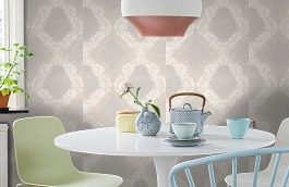 Обои 7036-02 фото в интерьере кухни превью