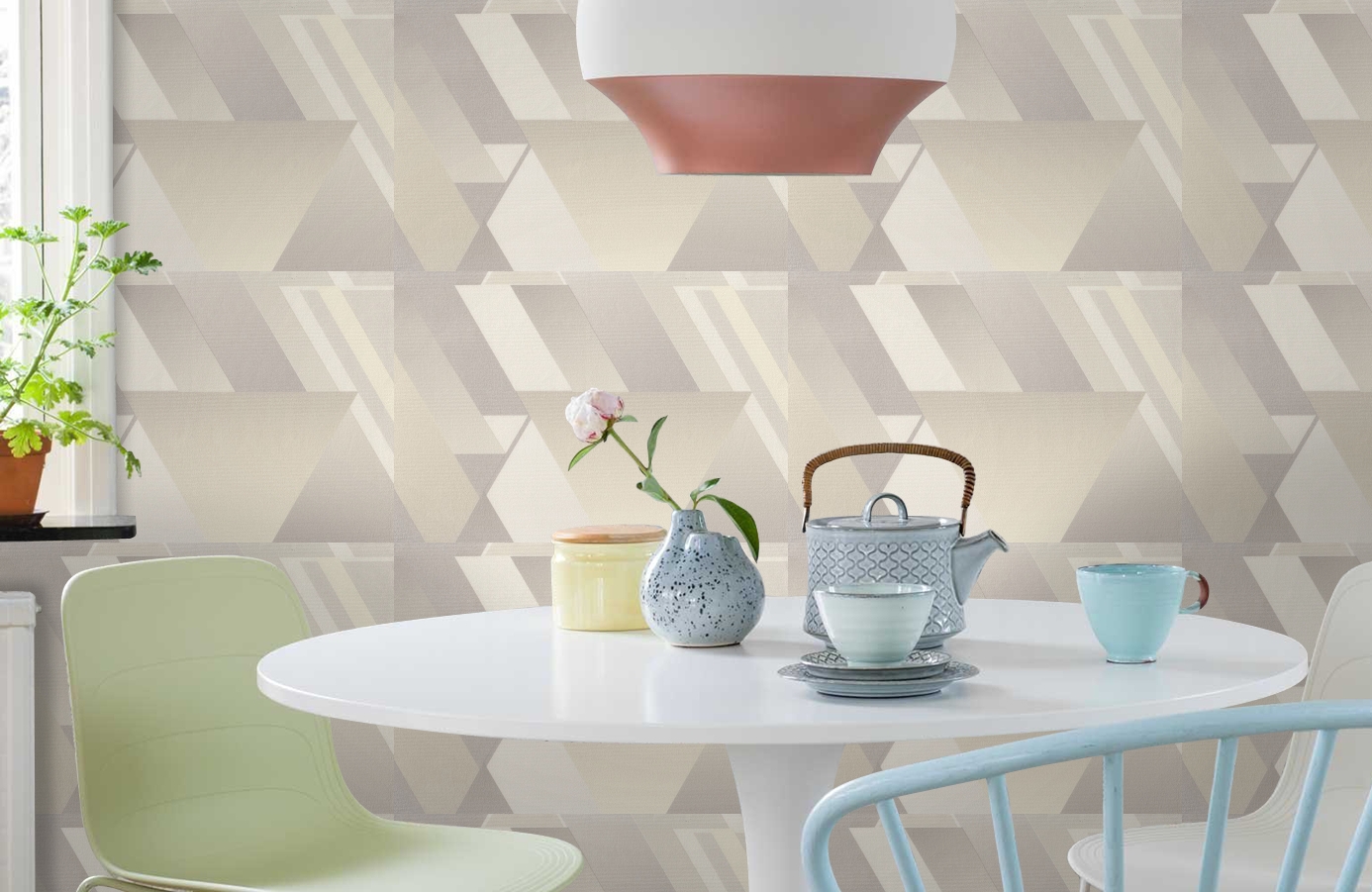 Обои 7037-02 фото в интерьере кухни