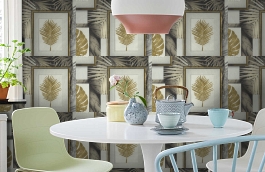 Обои 7043-22 фото в интерьере кухни превью