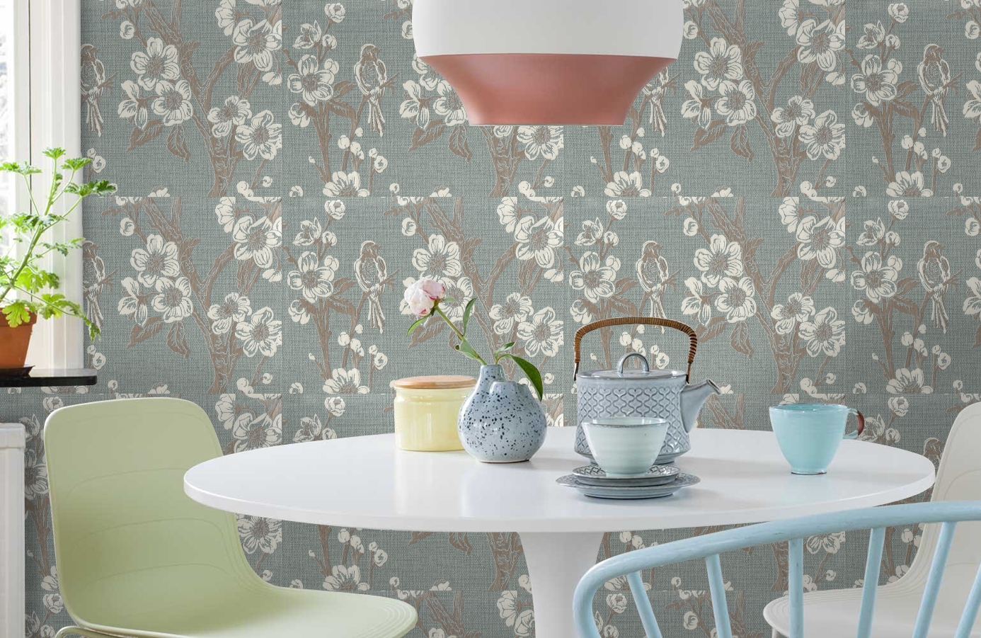 Обои 7049-04 фото в интерьере кухни Обои 7049-04 фото в интерьере кухни