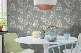 Обои 7049-04 фото в интерьере кухни превью