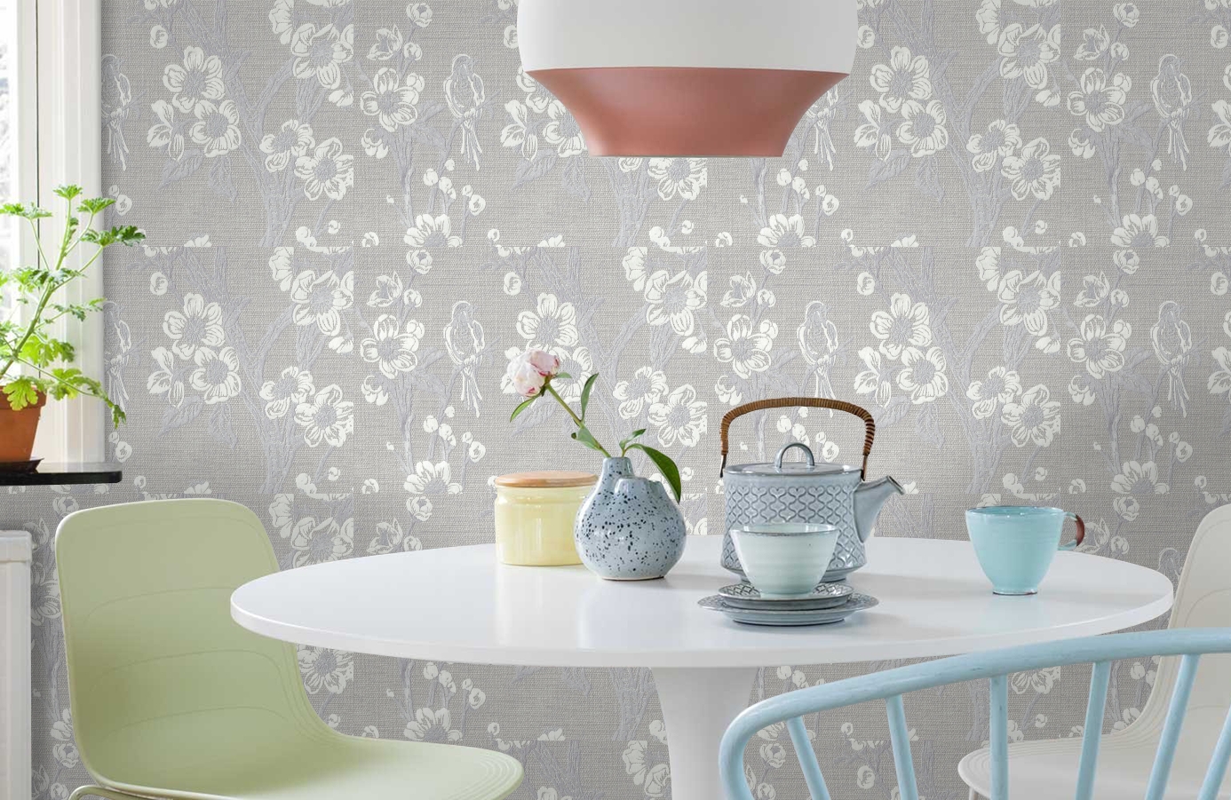 Обои 7049-11 фото в интерьере кухни Обои 7049-11 фото в интерьере кухни