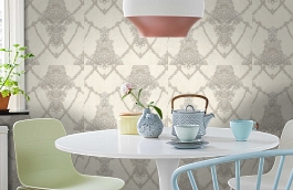 Обои 7064-17 фото в интерьере кухни превью