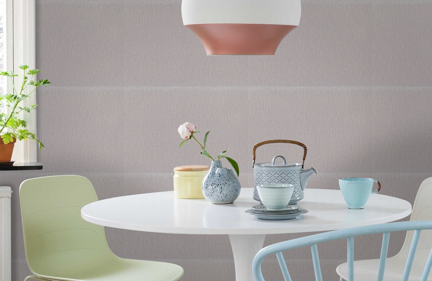 Обои 7067-11 фото в интерьере кухни