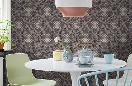 Обои 7076-12 фото в интерьере кухни превью