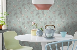 Обои 7080-04 фото в интерьере кухни превью