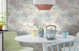 Обои 7084-04 фото в интерьере кухни превью