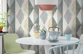 Обои 7104-04 фото в интерьере кухни превью