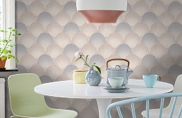 Обои 7109-11 фото в интерьере кухни превью