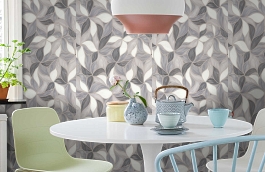 Обои 7144-23 фото в интерьере кухни превью