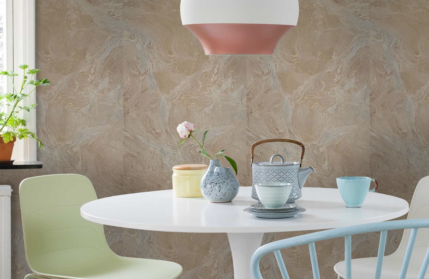 Обои 71517 фото в интерьере кухни