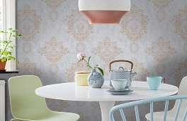 Обои 7155-24 фото в интерьере кухни превью