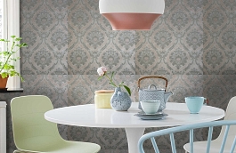 Обои DI004 фото в интерьере кухни превью