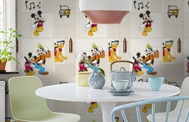 Обои E-D-001A фото в интерьере кухни превью