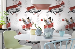 Обои E-D-007B фото в интерьере кухни превью