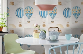 Обои 240392 фото в интерьере кухни превью