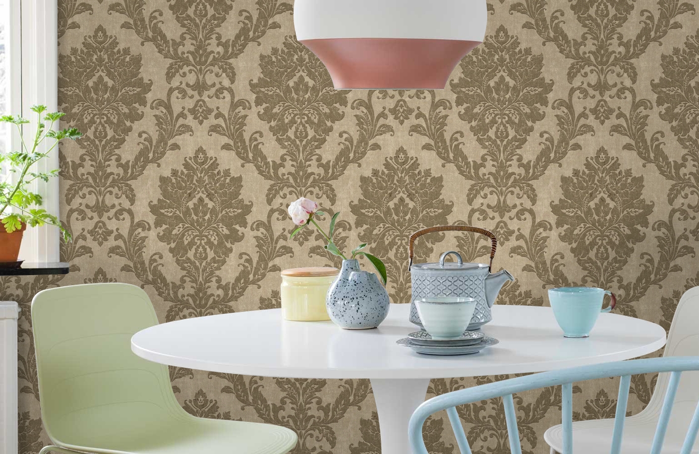 Обои VB3101 фото в интерьере кухни Обои VB3101 фото в интерьере кухни