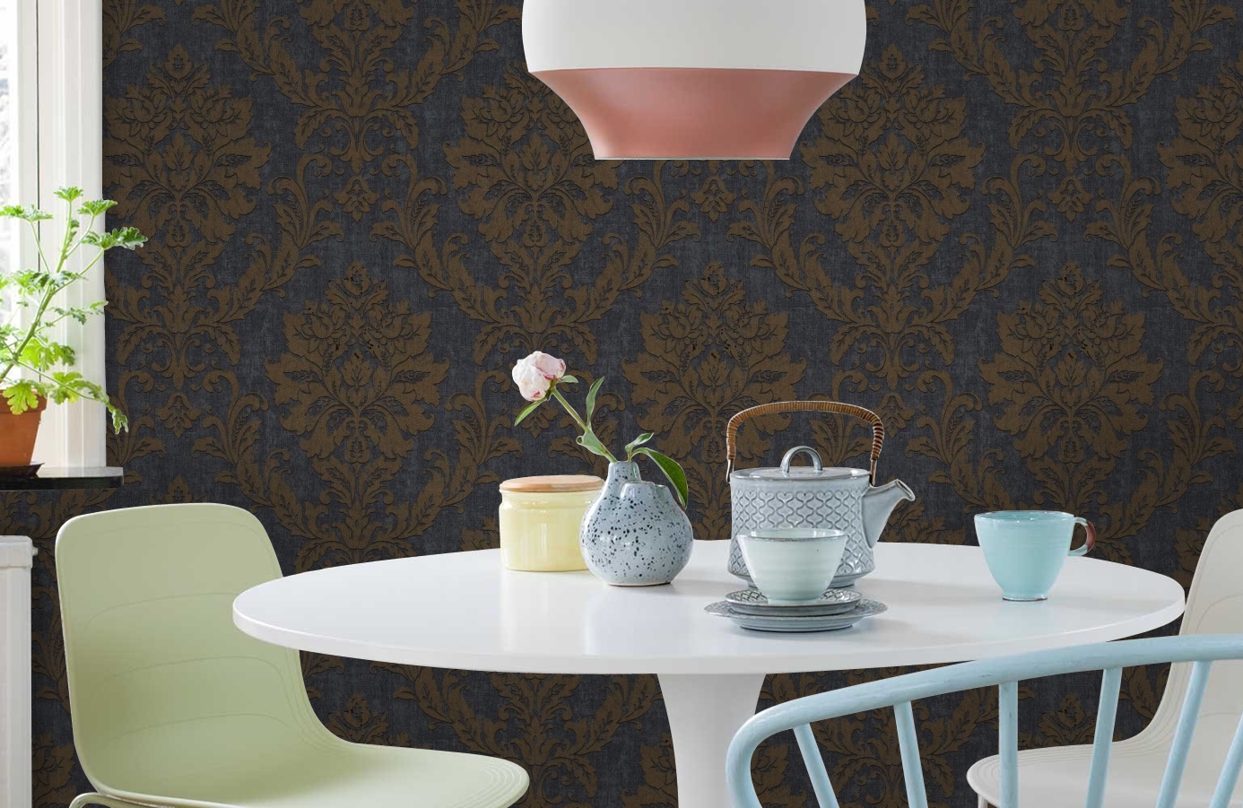 Обои VB3104 фото в интерьере кухни Обои VB3104 фото в интерьере кухни