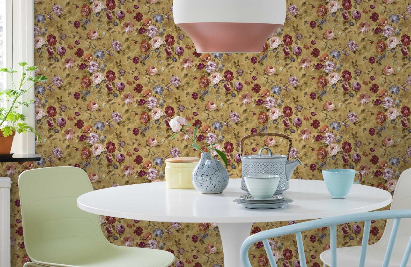 Обои VB3204 фото в интерьере кухни Обои VB3204 фото в интерьере кухни