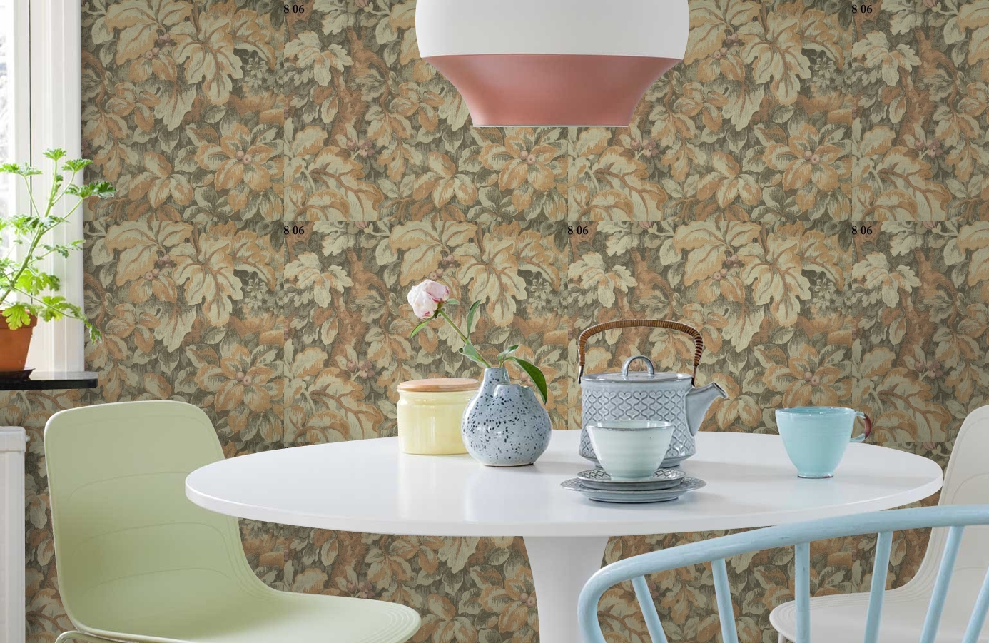 Обои 35806 фото в интерьере кухни