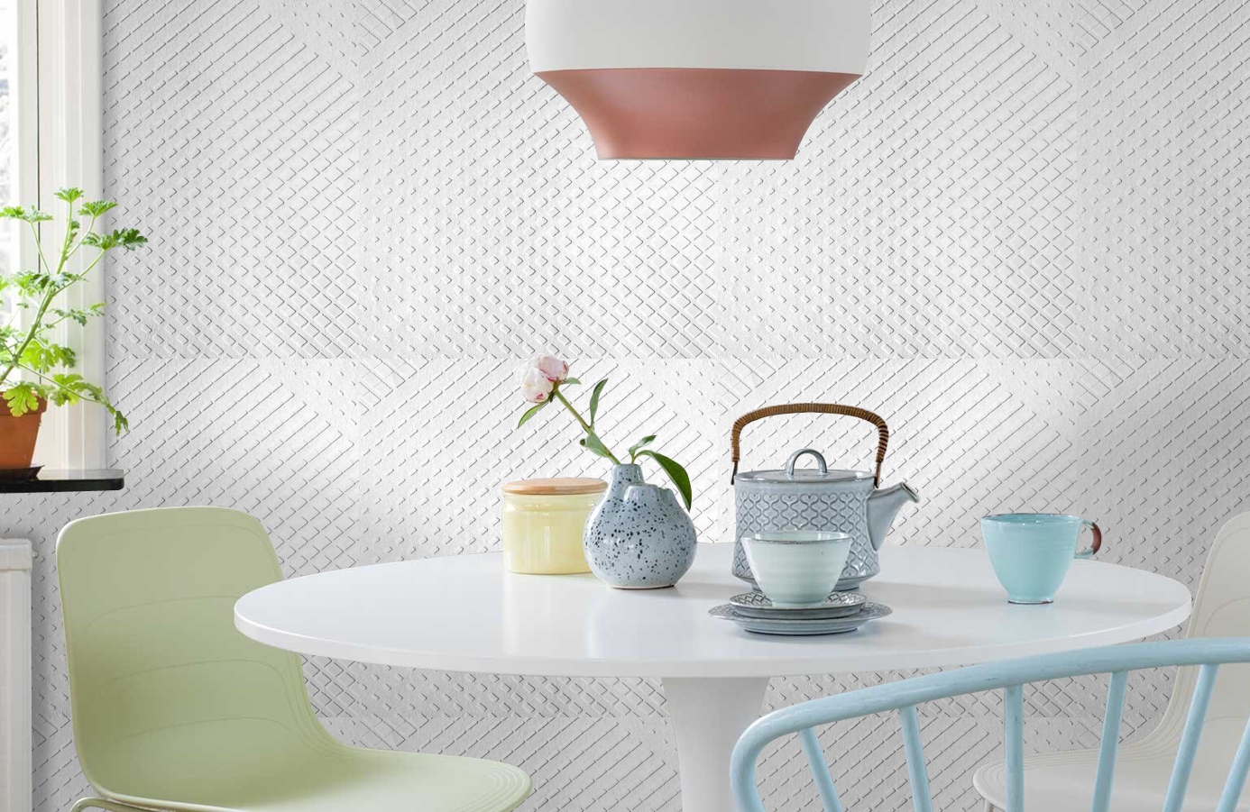 Обои 1884 фото в интерьере кухни