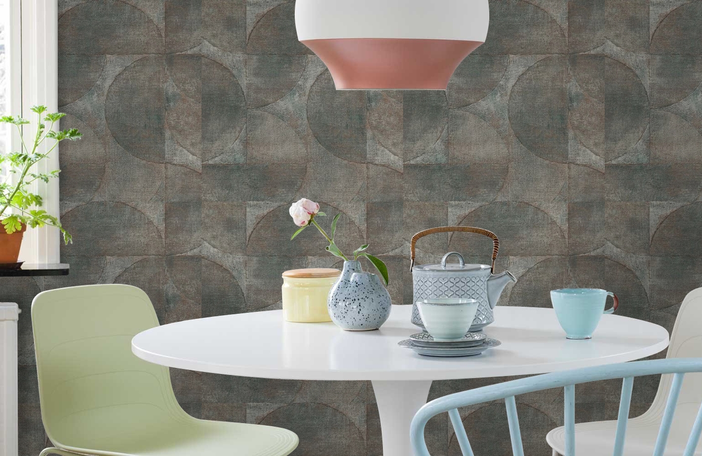 Обои 32873 фото в интерьере кухни