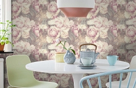 Обои 9017-01 фото в интерьере кухни превью