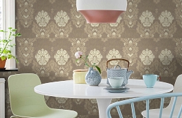 Обои 9029-12 фото в интерьере кухни превью