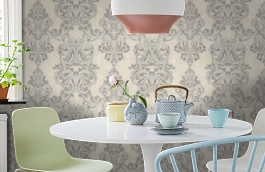 Обои 9031-02 фото в интерьере кухни превью