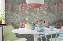 Обои 9044-15 фото в интерьере кухни превью