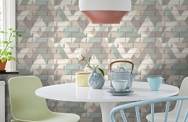 Обои 9050-04 фото в интерьере кухни превью