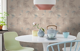 Обои 9054-02 фото в интерьере кухни превью