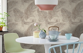 Обои 9063-02 фото в интерьере кухни превью