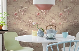 Обои 9076-02 фото в интерьере кухни превью