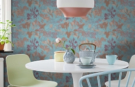 Обои 9080-03 фото в интерьере кухни превью